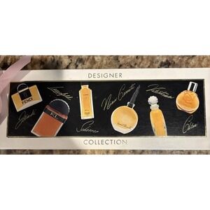 Rare Designer Collection Mini Perfume 5pc Luxury Vtg Set Limited Edition LOOK